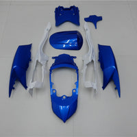 US STOCK NT Aftermarket Injection ABS Plastic Fairing Fit for GSXR 600/750 2008-2010 White Blue N004 Available in TX