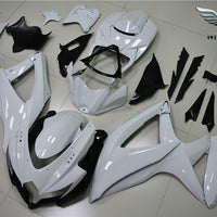 NT Aftermarket Injection ABS Plastic Fairing Fit for GSXR 600/750 2008-2010 Glossy White N014