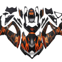 NT Aftermarket Injection ABS Plastic Fairing Fit for GSXR 600/750 2008-2010 Black Orange N044