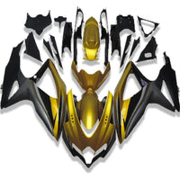 NT Aftermarket Injection ABS Plastic Fairing Fit for GSXR 600/750 2008-2010 Golden Black N061