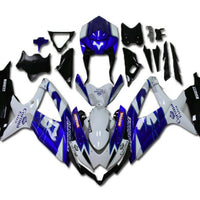 US STOCK NT Aftermarket Injection ABS Plastic Fairing Fit for GSXR 600/750 2008-2010 Blue White N072 Available in TX