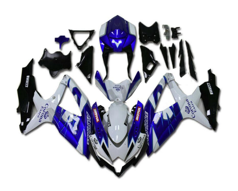 NT Fairing Fit for Suzuki 2008-2010 GSXR600/750 N072- Blue White | ABS Injection, US Stock