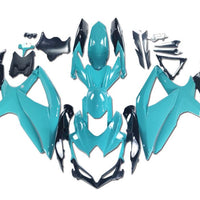 NT Aftermarket Injection ABS Plastic Fairing Fit for GSXR 600/750 2008-2010 Teal Black N096