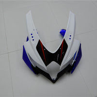 US STOCK NT Aftermarket Injection ABS Plastic Fairing Fit for GSXR 600/750 2008-2010 White Blue N007 Available in CA