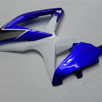 US STOCK NT Aftermarket Injection ABS Plastic Fairing Fit for GSXR 600/750 2008-2010 White Blue N007 Available in CA