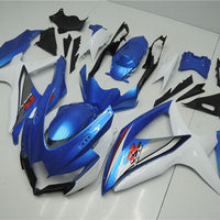 MSB Injection Blue White Fairing Fit for  2008-2010 GSXR 600 750 v063