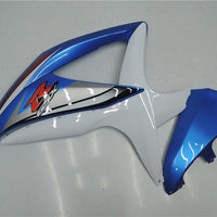 MSB Injection Blue White Fairing Fit for  2008-2010 GSXR 600 750 v063