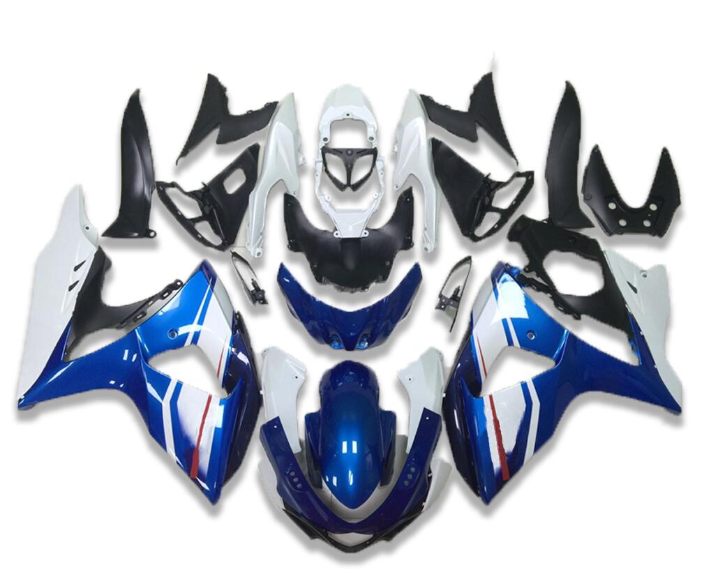 NT Fairing Fit for Suzuki 2009-2016 GSXR 1000 N011- Blue Blue White | ABS Injection, US Stock