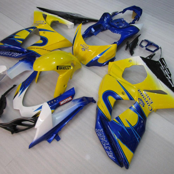 NT Aftermarket Injection ABS Plastic Fairing Fit for GSXR 1000 2009-2016 Blue Yellow White N019