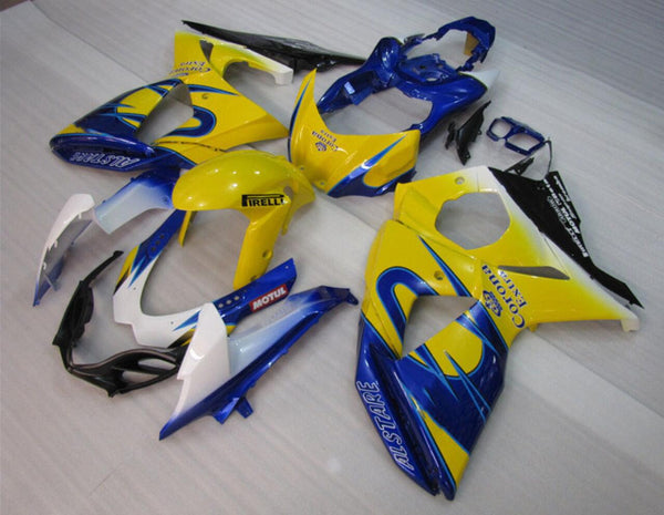 NT Aftermarket Injection ABS Plastic Fairing Fit for GSXR 1000 2009-2016 Blue Yellow White N019
