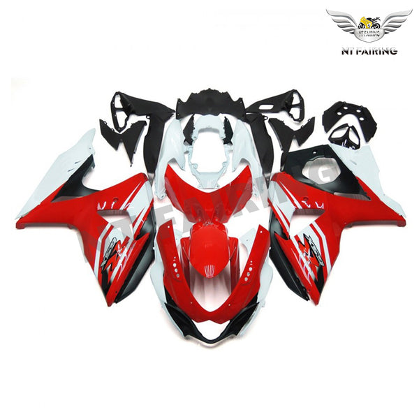 US STOCK NT Aftermarket Injection ABS Plastic Fairing Fit for GSXR 1000 2009-2016 Red White Black N051 Available in CA
