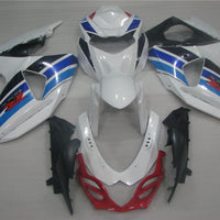 US STOCK NT Aftermarket Injection ABS Plastic Fairing Fit for GSXR 1000 2009-2016 White Blue N013 Available in TX