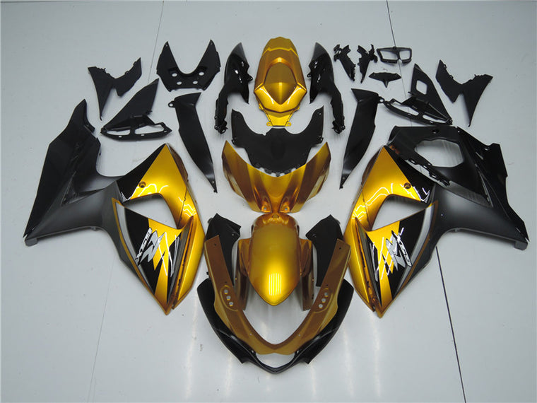 NT Fairing Fit for Suzuki 2009-2016 GSXR 1000 N038- Golden Black | ABS Injection, US Stock