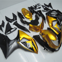 NT Aftermarket Injection ABS Plastic Fairing Fit for GSXR 1000 2009-2016 Golden Black N038