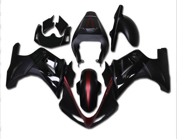 US STOCK NT Aftermarket ABS Plastic Fairing Kit Fit for  SV650 2003-2008 Black Red N002 Available in TX
