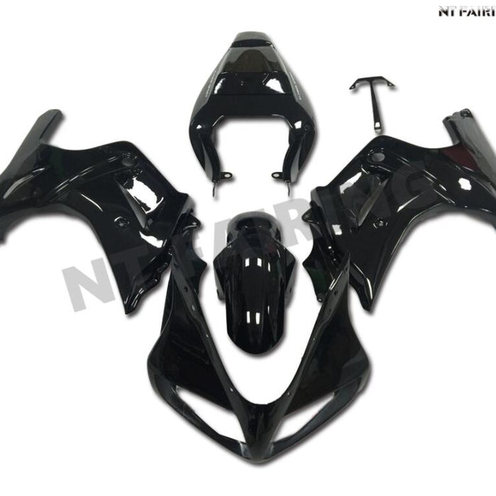 US STOCK NT Aftermarket ABS Plastic Fairing Kit Fit for  SV650 2003-2008 Glossy Black N004 Available in CA