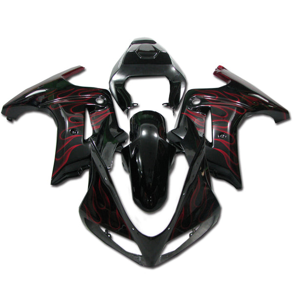 NT Red Flame Black Aftermarket ABS Plastic Fairing Kit Fit for  SV650 2003-2008 Silver N006