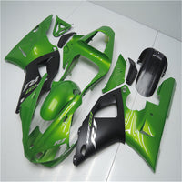 NT Aftermarket Injection ABS Plastic Fairing Fit for YZF R1 2000-2001 Green Black N003