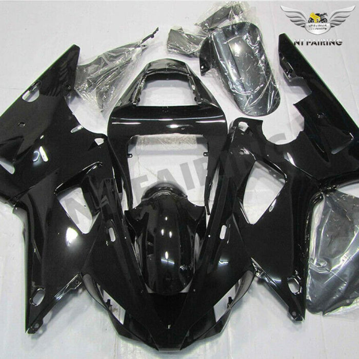 NT Aftermarket Injection ABS Plastic Fairing Fit for YZF R1 2000-2001 Glossy Black N041