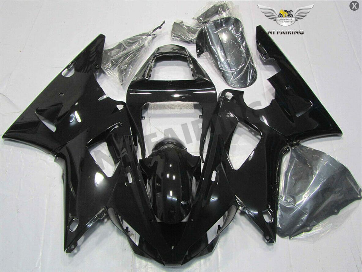 NT Fairing Fit for Yamaha 2000-2001 YZF-R1 N041- Glossy Black | ABS Injection