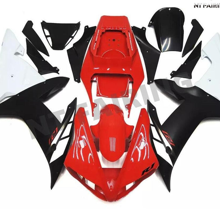 NT Aftermarket Injection ABS Plastic Fairing Fit for YZF R1 2002-2003 Red Black N036