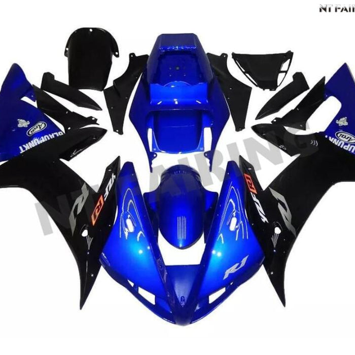 NT Aftermarket Injection ABS Plastic Fairing Fit for YZF R1 2002-2003 Blue Black N037