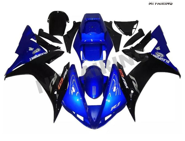 NT Aftermarket Injection ABS Plastic Fairing Fit for YZF R1 2002-2003 Blue Black N037