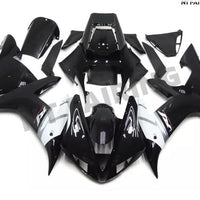 NT Aftermarket Injection ABS Plastic Fairing Fit for YZF R1 2002-2003 Black White N045