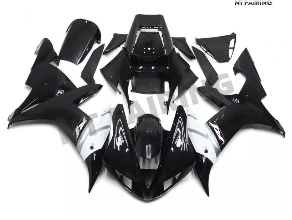 NT Fairing Fit for Yamaha 2002-2003 YZF-R1 N045- Black White | ABS Injection
