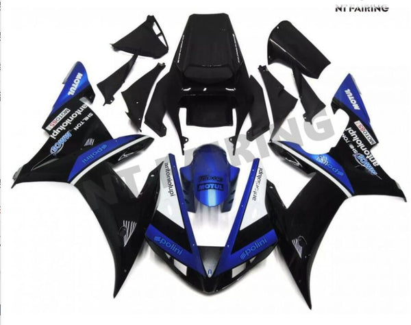 NT Aftermarket Injection ABS Plastic Fairing Fit for YZF R1 2002-2003 Black Blue N034