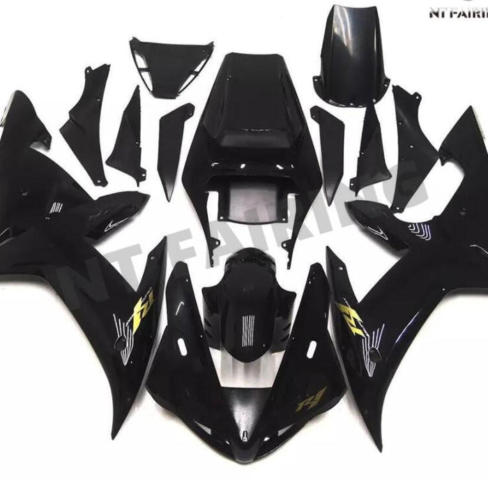 NT Aftermarket Injection ABS Plastic Fairing Fit for YZF R1 2002-2003 Black N038