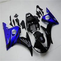 NT Aftermarket ABS Plastic Injection Fairing Kit Fit for YZF R6 2003-2005 Blue Black N044