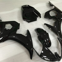 NT Aftermarket Injection ABS Plastic Fairing Fit for YZF R6 2003-2005 Glossy Black N048