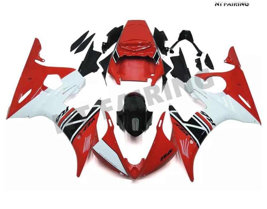 NT Fairing Fit for Yamaha 2003-2005 YZF-R6 N062- Red White Black | ABS Injection, US Stock