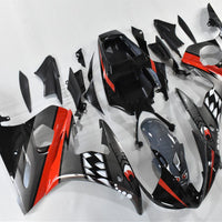 NT Aftermarket Injection ABS Plastic Fairing Kit Fit for YZF R6 2003-2005 Gray Orange Shark N066