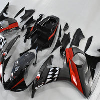 NT Aftermarket Injection ABS Plastic Fairing Kit Fit for YZF R6 2003-2005 Gray Orange Shark N066