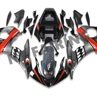 NT Aftermarket Injection ABS Plastic Fairing Kit Fit for YZF R6 2003-2005 Gray Orange Shark N066