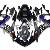 NT Aftermarket Injection ABS Plastic Fairing Kit Fit for YZF R6 2003-2005 Gray Blue Shark N067