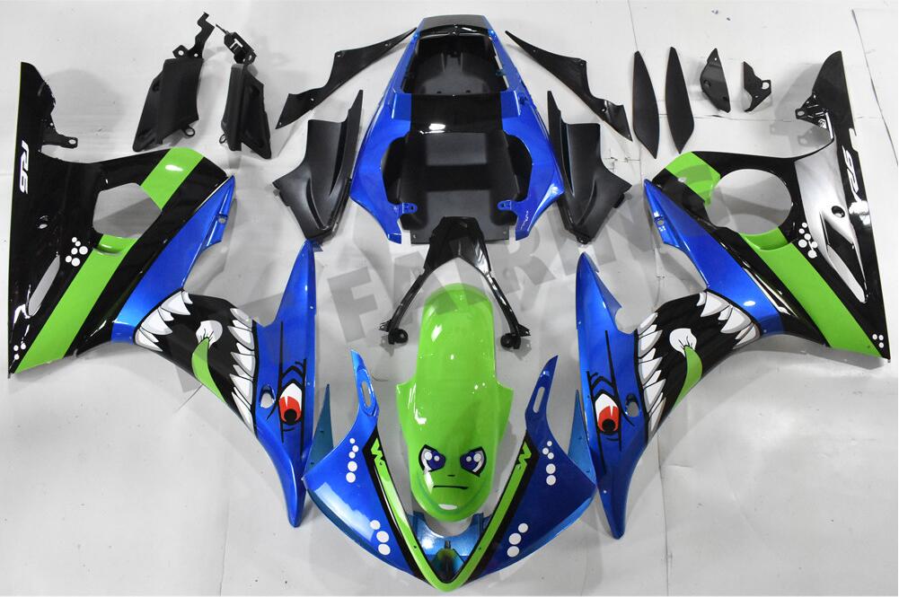 NT Fairing Fit for Yamaha 2003-2005 YZF-R6 N068- Blue Shark | ABS Injection