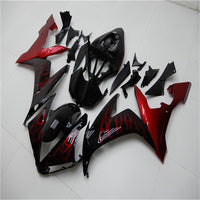 US STOCK NT Aftermarket Injection ABS Plastic Fairing Fit for YZF R1 2004-2006 Red Black N006 Available in TX