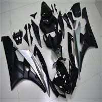 NT Aftermarket Injection ABS Plastic Fairing Fit for YZF R6 2006-2007 Silver Black N012