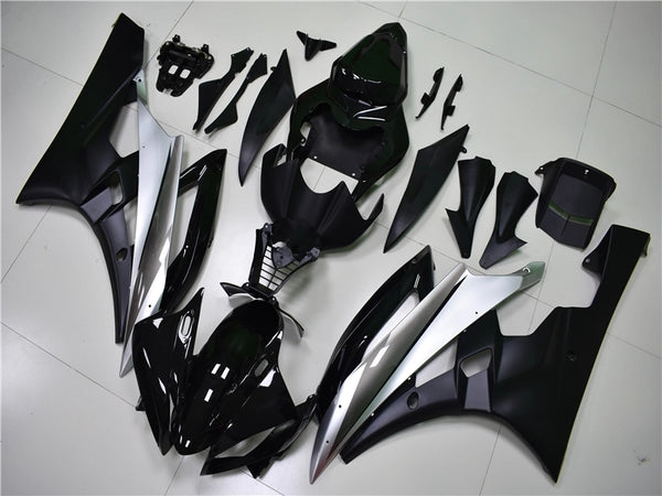 NT Aftermarket Injection ABS Plastic Fairing Fit for YZF R6 2006-2007 Silver Black N012