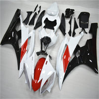 NT Aftermarket Injection ABS Plastic Fairing Fit for YZF R6 2006-2007 Red White Black N041