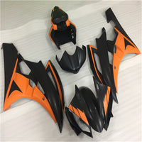 NT Aftermarket Injection ABS Plastic Fairing Fit for YZF R6 2006-2007 Orange Black N044