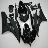 US STOCK NT Aftermarket Injection ABS Plastic Fairing Fit for YZF R6 2006-2007 Black N048 Available in TX