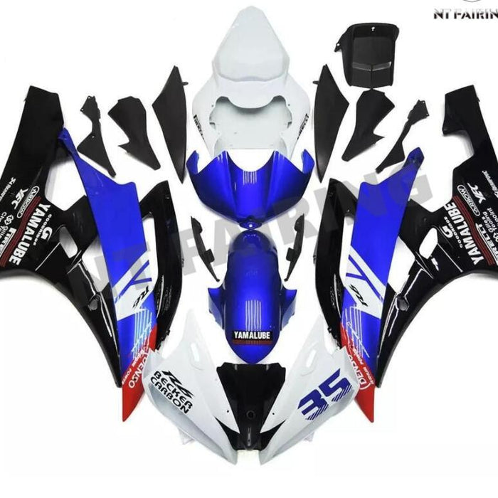 NT Aftermarket Injection ABS Plastic Fairing Fit for YZF R6 2006-2007 Blue White N083