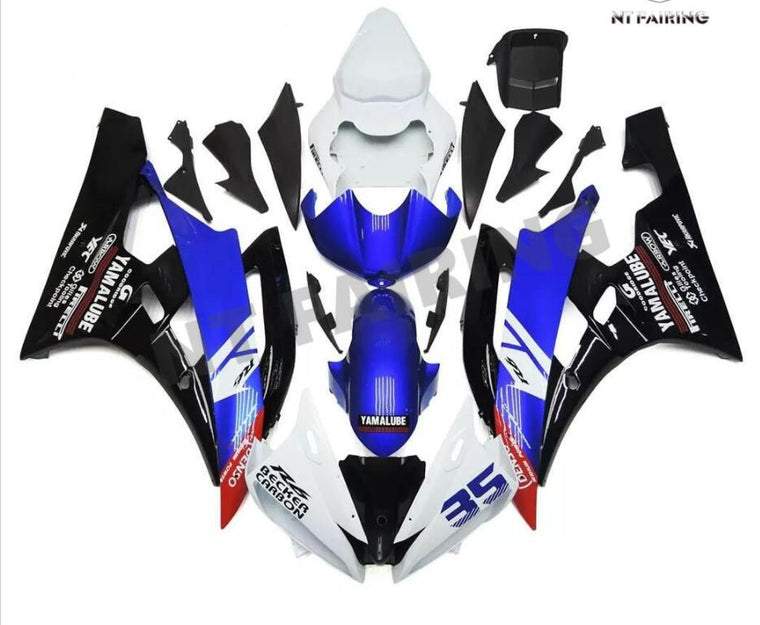 NT Fairing Fit for Yamaha 2006-2007 YZF-R6 N083- Blue White | ABS Injection