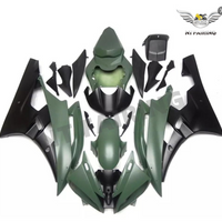 NT Aftermarket Injection ABS Plastic Fairing Fit for YZF R6 2006-2007 Green Black N085