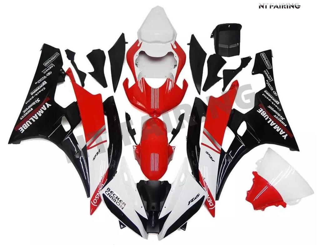 NT Fairing Fit for Yamaha 2006-2007 YZF-R6 N094- White Red Black | ABS Injection