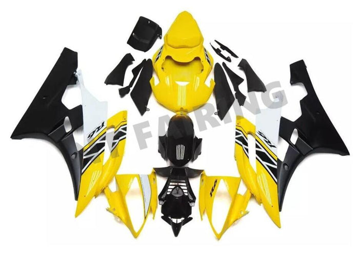 NT Aftermarket Injection ABS Plastic Fairing Fit for YZF R6 2006-2007 Yellow White Black N102